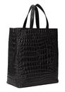 LIEBESKIND BERLIN Croco Paper Bag Tote M Black
