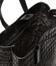 LIEBESKIND BERLIN Croco Paper Bag Tote M Black