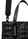LIEBESKIND BERLIN Croco Paper Bag Tote M Black