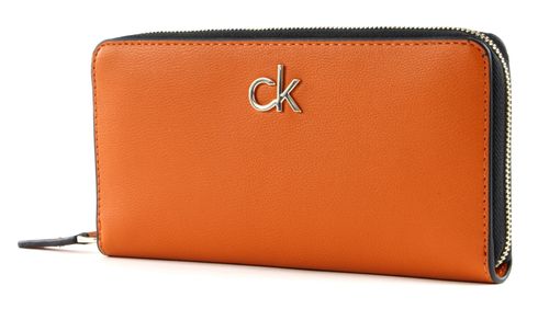 Calvin Klein Zip Around Wallet L Roasted Pumpkin