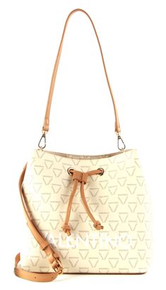 VALENTINO Liuto Bucket Bag Ecru / Multi