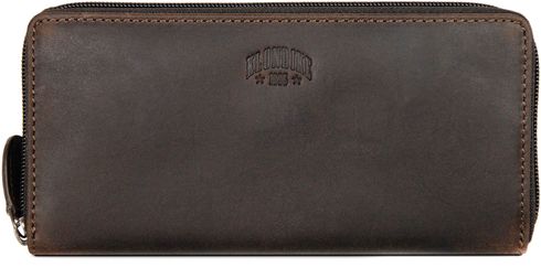 KLONDIKE 1896 Digger Viola Ladies zip wallet Dark Brown