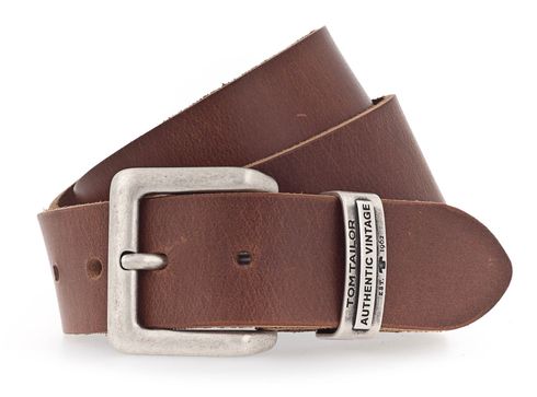 TOM TAILOR Men's Belt 4.0 W85 Cognac