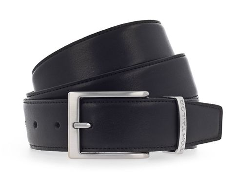 TOM TAILOR Classic Men's Belt 3.5 W80 Black - kürzbar