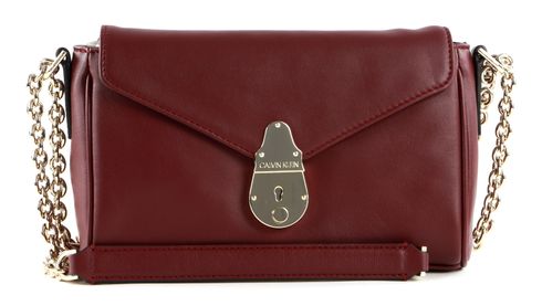 Calvin Klein Flap Crossbody Wine