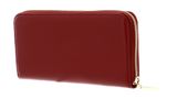 COCCINELLE Metallic Textured Zip Around Wallet Foliage Red COCCINELLE Metallic Textured Zip Around Wallet Foliage Red