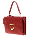 COCCINELLE Arlettis Suede Medium Handbag Foliage Red