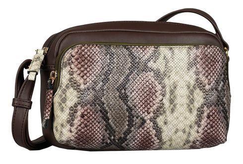 TOM TAILOR Esta Cross Bag M Snake Brown