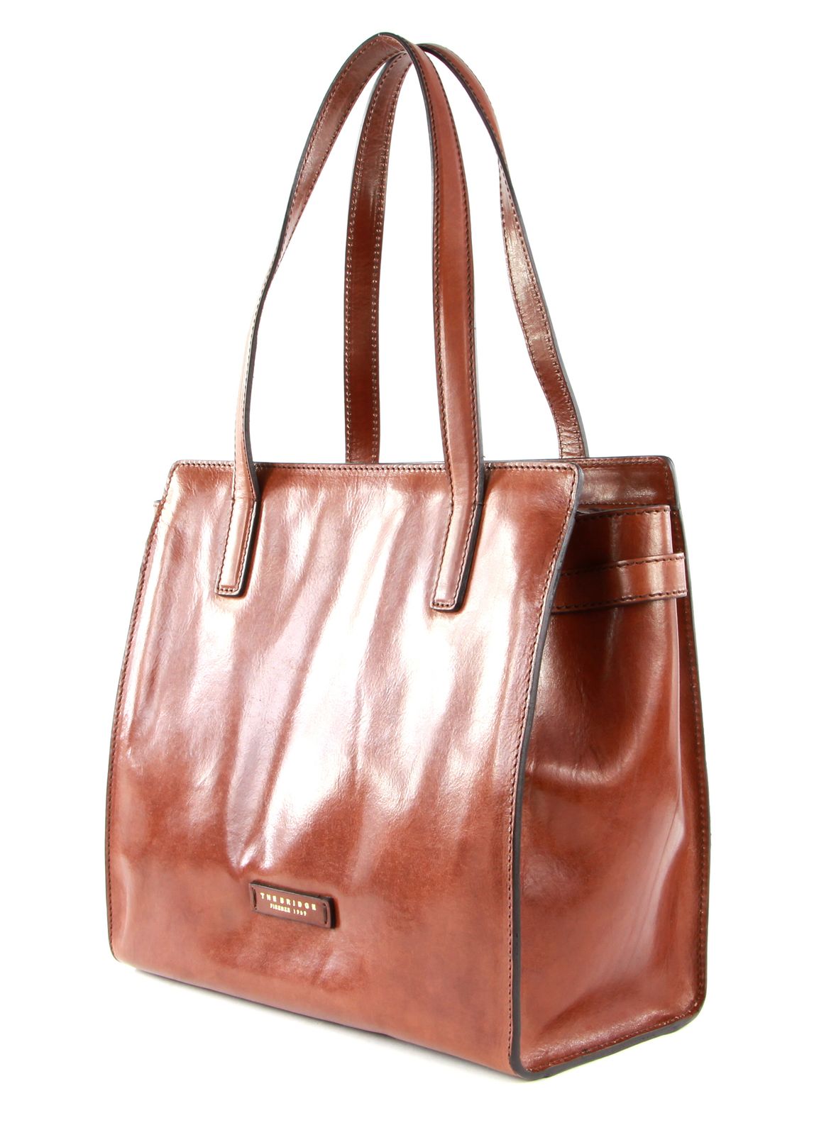 THE BRIDGE Bianca Shopping Bag Marrone TB 14 | Buy bags, purses \u0026  accessories online | modeherz