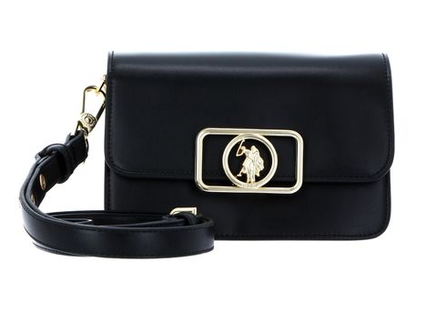 U.S. POLO ASSN. Berkeley Horizontal Flap Bag S Black / Gold