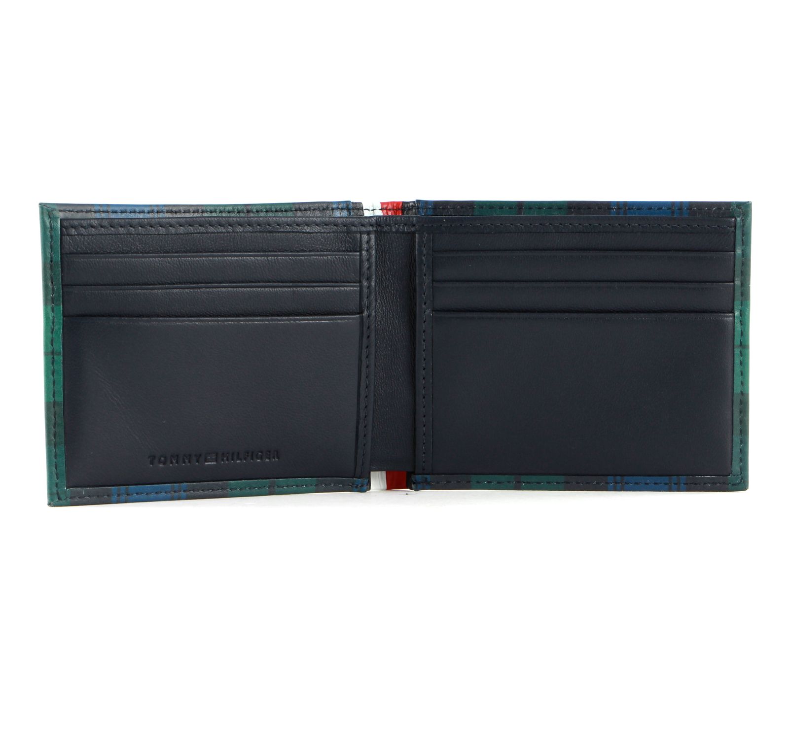 Visitenkartenetui Mini CC Wallet Check TOMMY HILFIGER TH Signature Kredit-