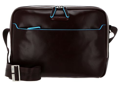 PIQUADRO Blue Square Tablet Shoulder Bag Mogano