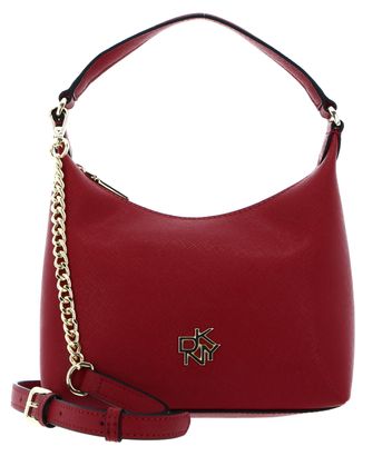 DKNY Carol Saffiano Mini Pouchette Bright Red