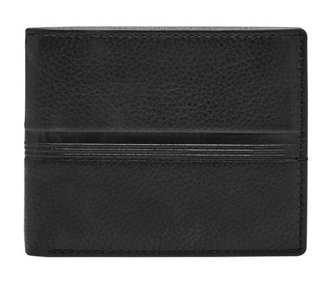 FOSSIL Roger Bifold With Flip ID Black