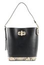 TOMMY HILFIGER Leather Statement Bucket Black TOMMY HILFIGER Leather Statement Bucket Black