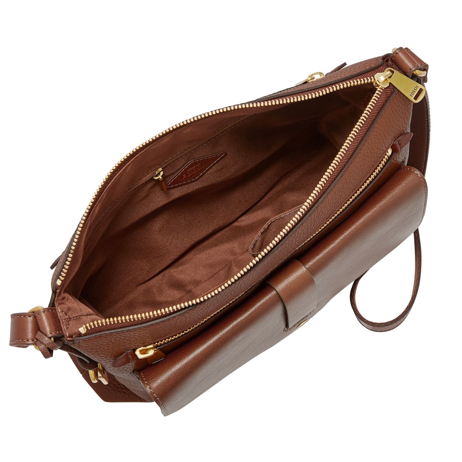 FOSSIL cross body bag Kinley Crossbody Bag Brown Buy bags, purses