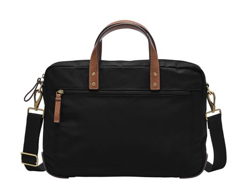 FOSSIL Haskell Top Zip Workbag Black