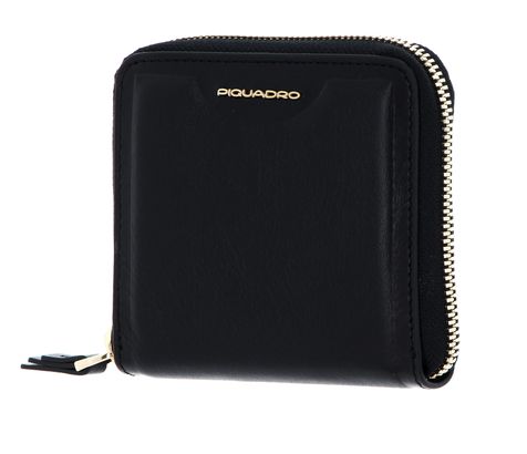 PIQUADRO Gea Zip Around Women's Wallet RFID Nero