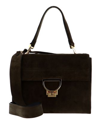 COCCINELLE Arlettis Suede Medium Handbag Reef