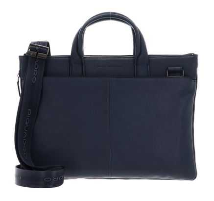 PIQUADRO Black Square Laptop Bag Blu Oceano