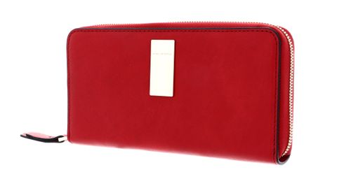 PIQUADRO Dafne Zip Around Wallet RFID Lampone