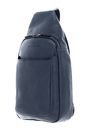 PIQUADRO Black Square Mono Sling Bag Blu Oceano PIQUADRO Black Square Mono Sling Bag Blu Oceano