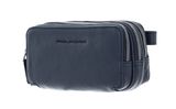 PIQUADRO Black Square Case With Wrist Strap Blu Oceano