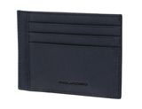 PIQUADRO Black Square Pocket Credit Card Pouch RFID Blu Oceano PIQUADRO Black Square Pocket Credit Card Pouch RFID Blu Oceano