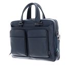 PIQUADRO Black Square Laptop Office Bag Blu Oceano PIQUADRO Black Square Laptop Office Bag Blu Oceano