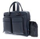 PIQUADRO Black Square Laptop Office Bag Blu Oceano PIQUADRO Black Square Laptop Office Bag Blu Oceano
