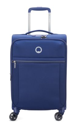 DELSEY PARIS Brochant 2.0 Expandable 4 Double Rolls Cabin Trolley 55 S Blue