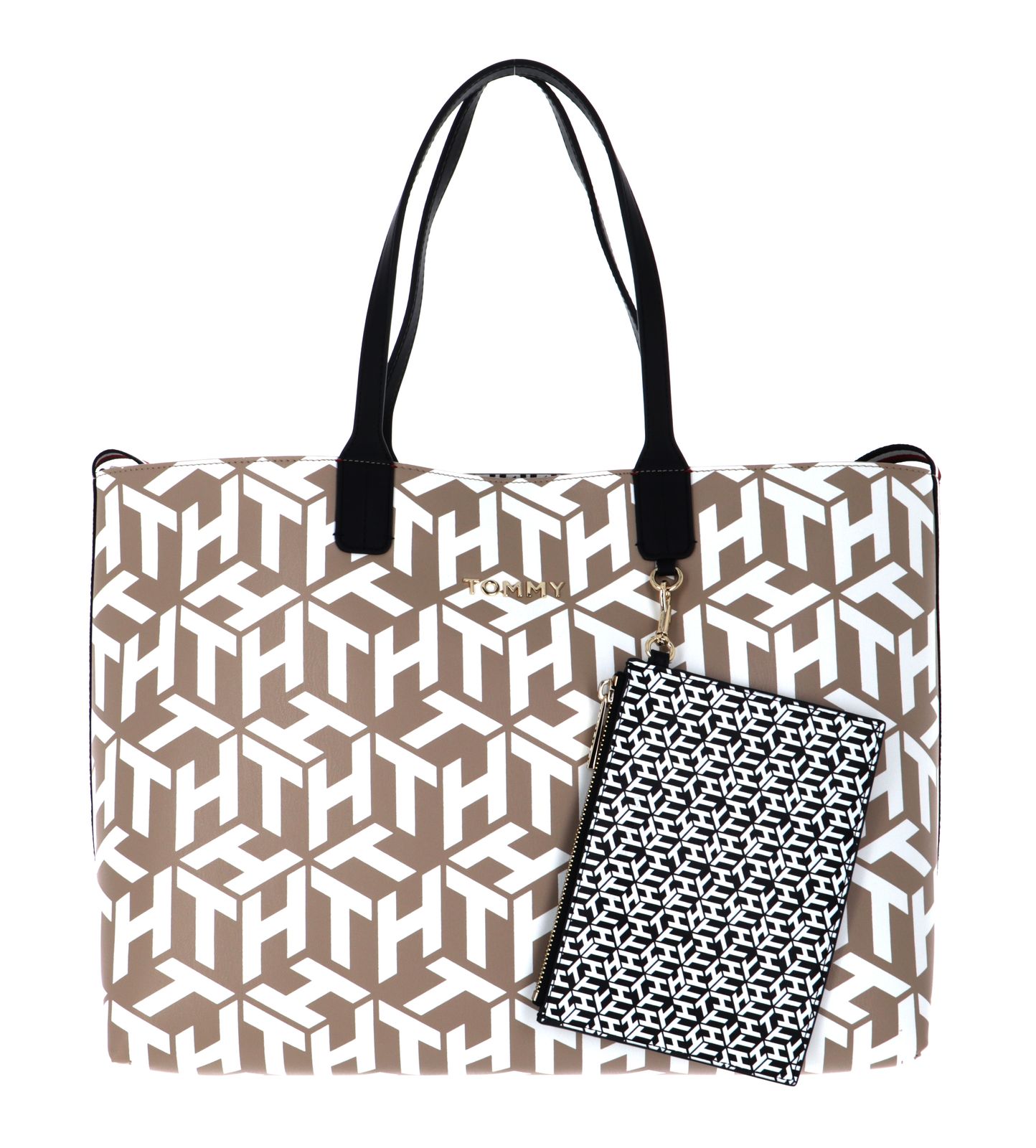 iconic tommy tote monogram