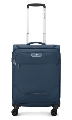 RONCATO Joy trolley Cabina 4 Rolls 55 with Pocket Top + USB Dark Blue