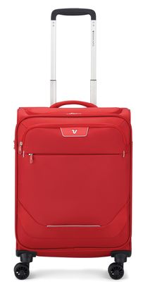 RONCATO Joy trolley Cabina 4 Rolls 55 with Pocket Top + USB Red