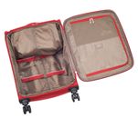 RONCATO Joy Trolley Cabina 4 Rolls 55 with Pocket Top + USB Red