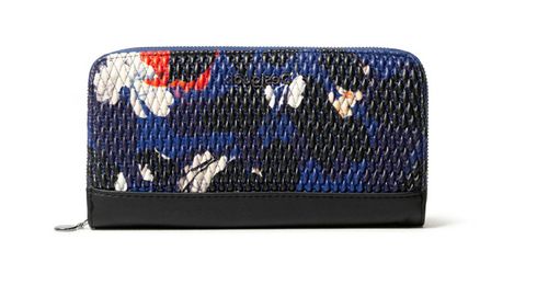 Desigual Essence Zip Around Wallet Azul Tinta