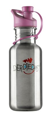 DerDieDas Edelstahltrinkflasche Rosa