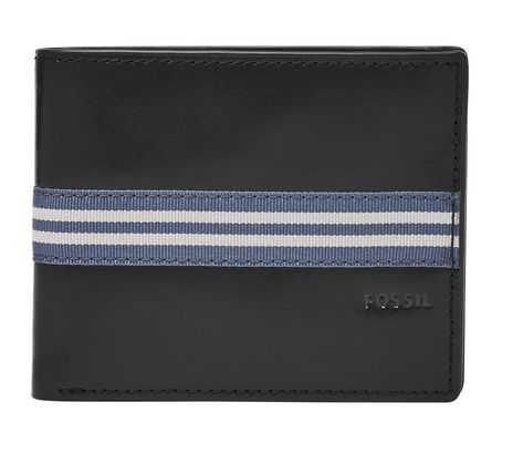 FOSSIL Jared Coin Pocket Bifold Black