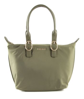 TOMMY HILFIGER Recycled Nylon Tote Utility Olive