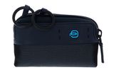 PIQUADRO P16 Key Case With Two Rings Chevron / Blu