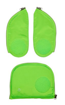 ergobag Fluo LED Zip-Set 3-teilig (Für Packs / Cubos / Cubo Lights Ab 2019 / 2020) Green