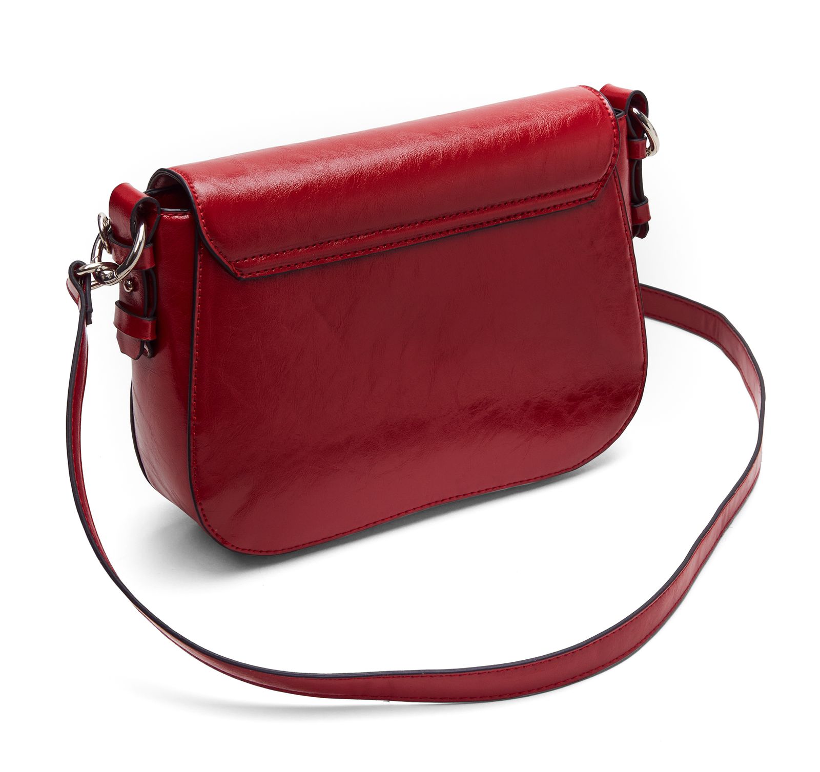 red leather crossbody bag