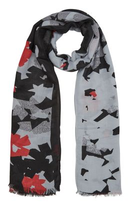 s.Oliver Scarf Black Placed Print