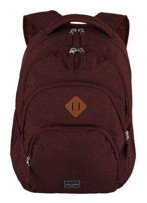 travelite Basic Melange Backpack Bordeaux