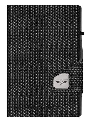 TRU VIRTU Click & Slide Coin Pocket Diagonal Carbon / Black