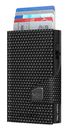 TRU VIRTU Click & Slide Coin Pocket Diagonal Carbon / Black
