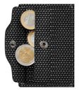 TRU VIRTU Click & Slide Coin Pocket Diagonal Carbon / Black