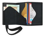 TRU VIRTU Click & Slide Strap Edge Wallet Nappa Black Black / Black TRU VIRTU Click & Slide Strap Edge Wallet Nappa Black Black / Black