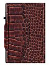 TRU VIRTU Click & Slide Coin Pocket Croco Brown / Silver TRU VIRTU Click & Slide Coin Pocket Croco Brown / Silver