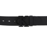 Calvin Klein Logo Text Leather Belt W110 Black Calvin Klein Logo Text Leather Belt W110 Black